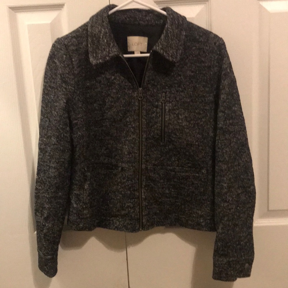 LOFT Wool Moto Jacket - Size S